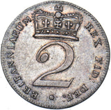 1817 Maundy Twopence - George III British Silver Coin - Very Nice