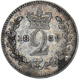 1838 Maundy Twopence - Victoria British Silver Coin - Very Nice