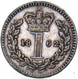 1862 Maundy Penny - Victoria British Silver Coin - Nice