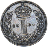 1903 Maundy Penny - Edward VII British Silver Coin - Very Nice