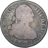 1792 Spain 4 Reales - Charles IV Silver Coin