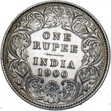 1900 C India Rupee - Victoria British Coin - Very Nice