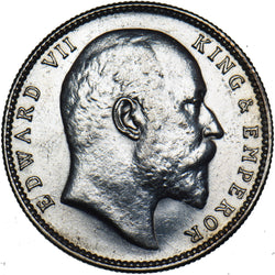 1905 India Rupee - Edward VII Silver Coin - Very Nice
