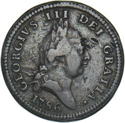 1786 Isle Of Man Penny - George III Copper Coin