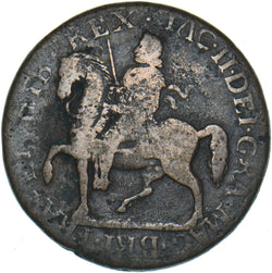 1690 Ireland Gunmoney Crown (Dies 1I) - James II Copper/Brass Coin