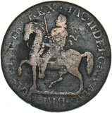 1690 Ireland Gunmoney Crown (Dies 1I) - James II Copper/Brass Coin