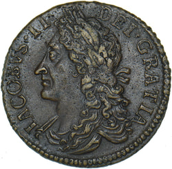 1689 Ireland Gunmoney Halfcrown (Mar.) - James II Copper/Brass Coin - Nice