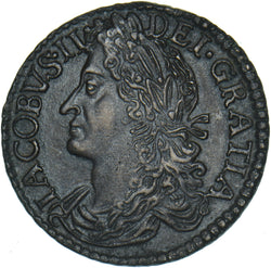 1690 Ireland Gunmoney Limerick Halfcrown (Mar:) - Copper/Brass Coin - Very Nice