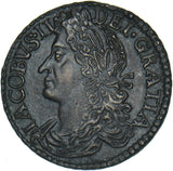 1690 Ireland Gunmoney Limerick Halfcrown (Mar:) - Copper/Brass Coin - Very Nice