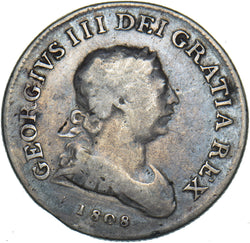 1808 Ireland 30 Pence bank Token - George III Silver Coin