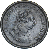 1805 Ireland Halfpenny - George III Copper Coin - Nice