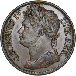 1822 Ireland Halfpenny - George IV Copper Coin - Very Nice