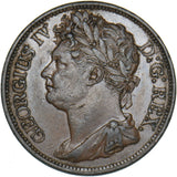 1822 Ireland Halfpenny - George IV Copper Coin - Very Nice