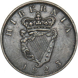 1823 Ireland Halfpenny - George IV Copper Coin - Nice
