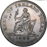 1804 Ireland 6 Shillings Bank Token - George III Silver Coin - Nice