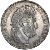 1840 B France 5 Francs - Silver Coin - Nice