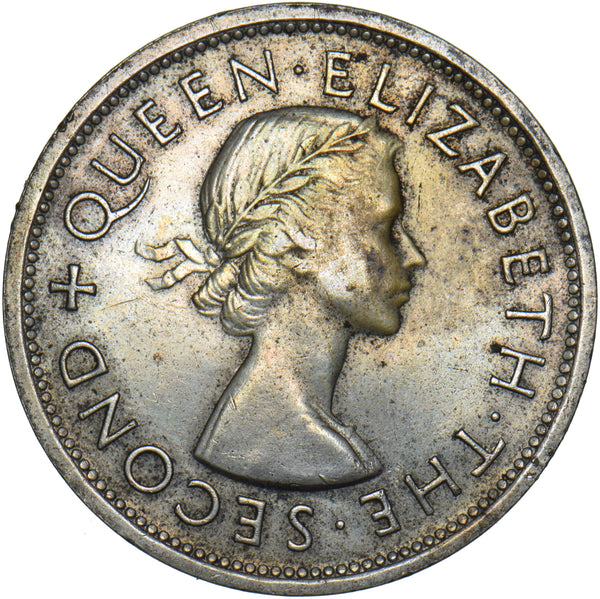1953 Southern Rhodesia Crown - Elizabeth II Silver Coin - Very Nice