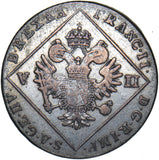 1802 B Austria 7 Kreuzer - Silver Coin - Nice