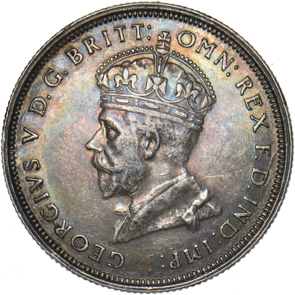 1927 Australia Florin (2 Shillings) - George V Silver Coin - Very Nice