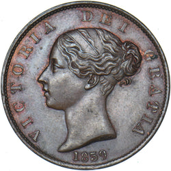 1839 Isle Of Man Halfpenny - Victoria Copper Coin - Very Nice