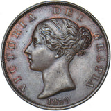1839 Isle Of Man Halfpenny - Victoria Copper Coin - Very Nice