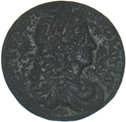 1682 Ireland Halfpenny - Charles II Copper Coin