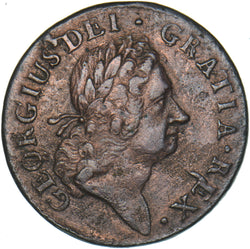 1723 Ireland Halfpenny - George I Copper Coin - Nice