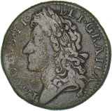 1689 Ireland Gunmoney Shilling (8BER October) - James II Copper/Brass Coin