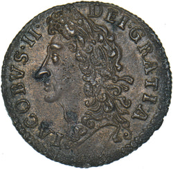 1690 Ireland Gunmoney Shilling (Apr:) - James II Copper/Brass Coin - Very Nice