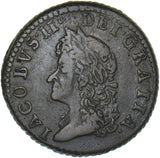 1690 Ireland Gunmoney Shilling (May) - James II Copper/Brass Coin - Nice