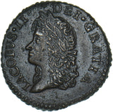 1690 Ireland Gunmoney Shilling (June.) - James II Copper/Brass Coin - Very Nice