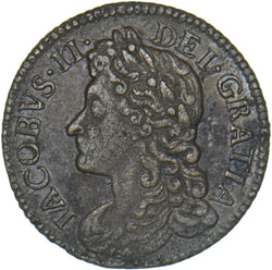 1689 Ireland Gunmoney Sixpence (July.) - James II Copper/Brass Coin - Nice