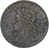 1689 Ireland Gunmoney Sixpence (July.) - James II Copper/Brass Coin - Nice