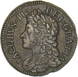 1689 Ireland Gunmoney Sixpence (July.) - James II Copper/Brass Coin - Nice