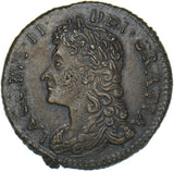 1689 Ireland Gunmoney Sixpence (Jan:) - James II Copper/Brass Coin - Very Nice