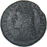 1689 Ireland Gunmoney Sixpence (Jan:) - James II Copper/Brass Coin - Nice