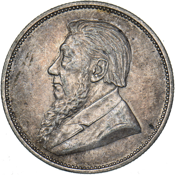 1897 South Africa 2 Shillings - Silver Coin - Nice