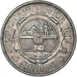 1897 South Africa 2 Shillings - Silver Coin - Nice