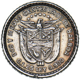 1904 Panama 2.5 Centesimos (“Panama Pill”) - Silver Coin - Nice