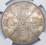 1887 Double Florin (NGC MS 63) - Victoria British Silver Coin - Superb