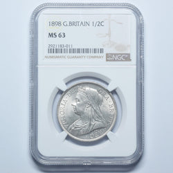 1898 Halfcrown (NGC MS 63) - Victoria British Silver Coin - Superb