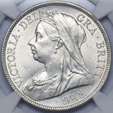 1898 Halfcrown (NGC MS 63) - Victoria British Silver Coin - Superb