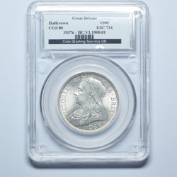1900 Halfcrown (CGS 80) - Victoria British Silver Coin - Superb