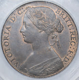1860 Penny (CGS 78) - Victoria British Bronze Coin - Superb