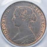 1862 Halfpenny (CGS AU 78) - Victoria British Bronze Coin - Superb