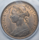 1887 Halfpenny (CGS UNC 82) - Victoria British Bronze Coin - Superb