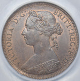 1891 Halfpenny (CGS UNC 80) - Victoria British Bronze Coin - Superb