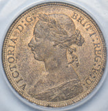 1891 Halfpenny (CGS UNC 80) - Victoria British Bronze Coin - Superb