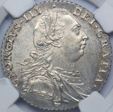 1787 Shilling (NGC MS 62) - George III British Silver Coin - Superb
