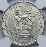 1902 Matt Proof Shilling (NGC PF 62) - Edward VII British Silver Coin - Superb